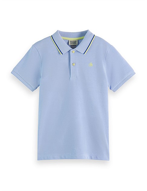 Two-tone polo with tipping