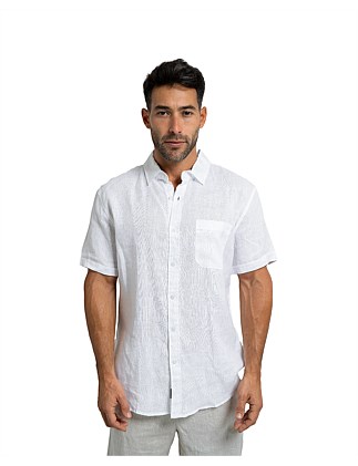 SHORT SLEEVE LINEN SHIRT