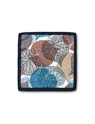LEAF SKELETON SILK PSQUARE