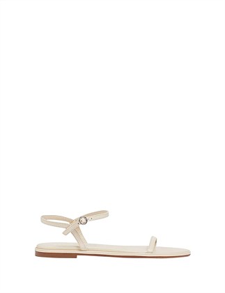 NETTIE NAPPA LEATHER FLAT SANDAL