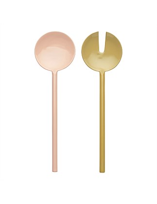 Apostle Enamel Salad Server Set
