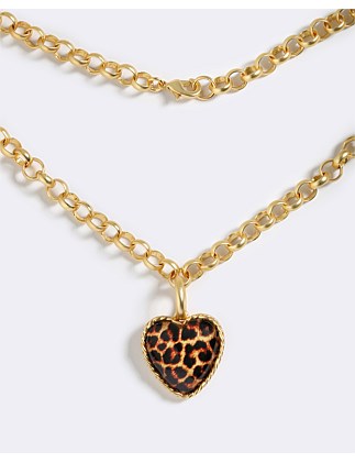 LEOPARD HOT HEART CHAIN